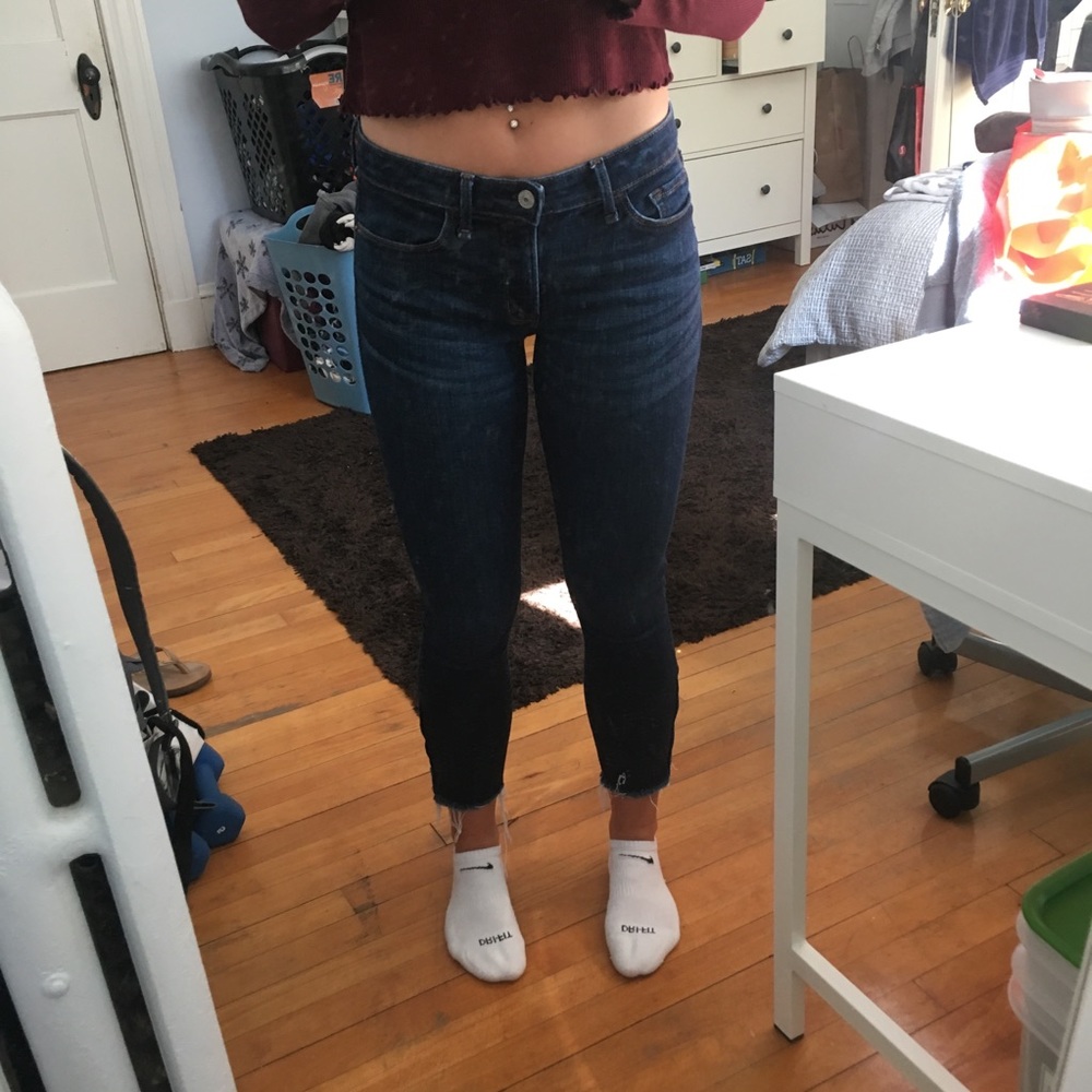 Dark wash Abercrombie jeans